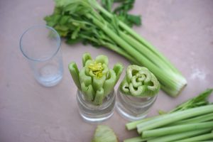 celery scrap regrowing indoors