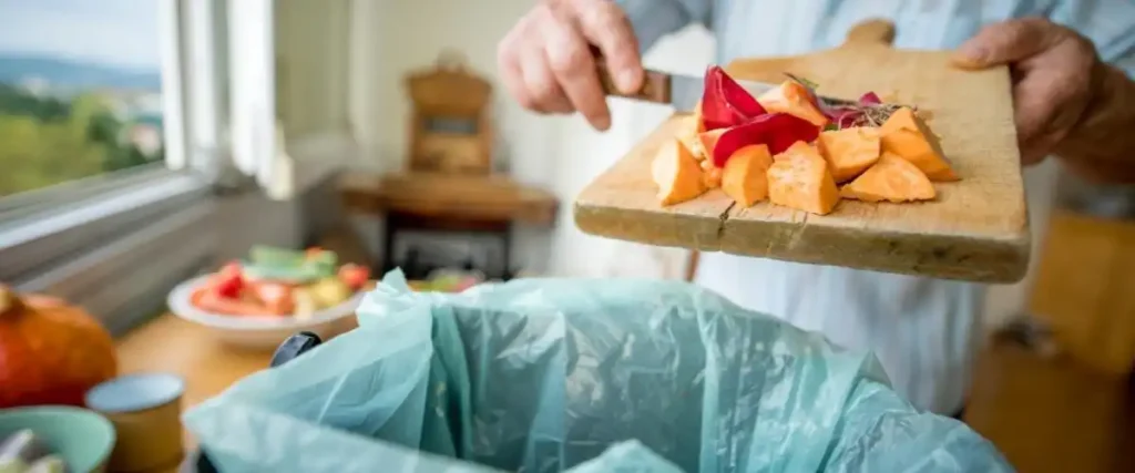 kitchen scraps ready to be turned into compost for indoor and outdoor plants