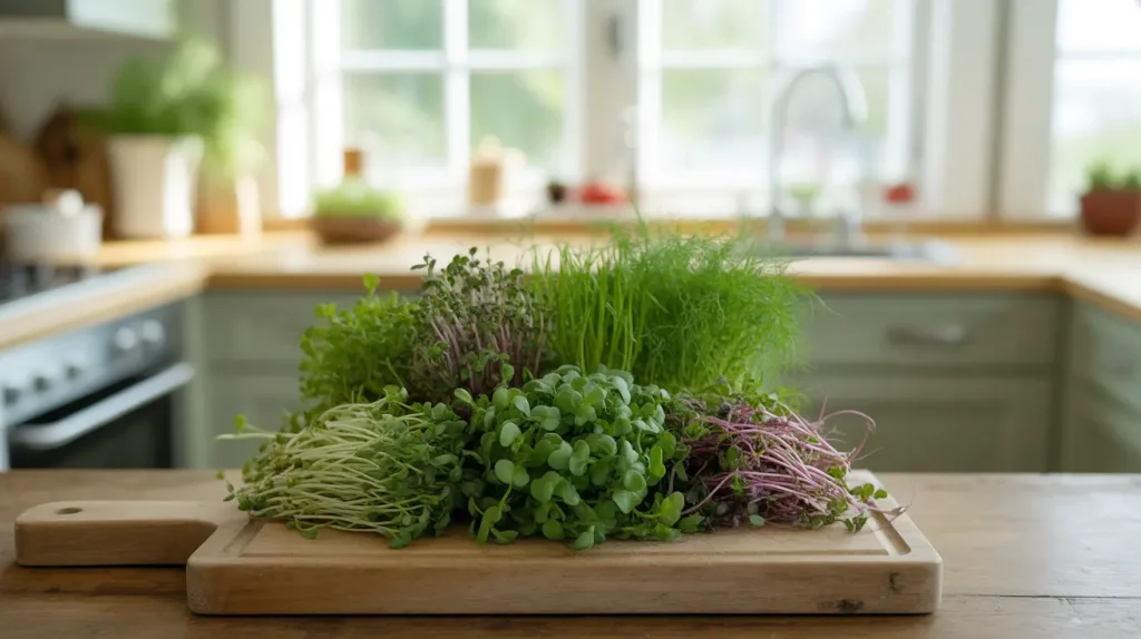 Unusual edible plants indoors.
